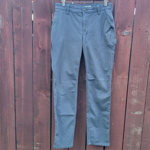 Carhartt Pants - Carhartt Rugged Flex Relaxed Fit Canvas Work Pants Gray Sz 6 Reg Utility Outdoor